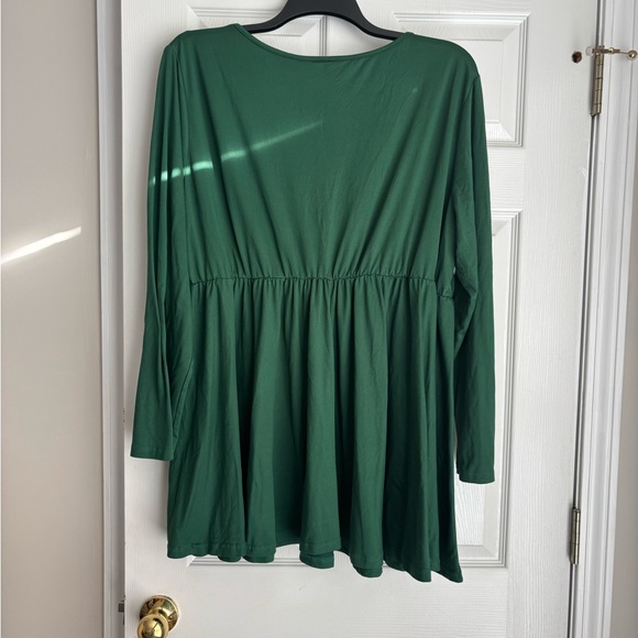 Forest Green V-Neck Women's Tunic - Picture 2 of 2